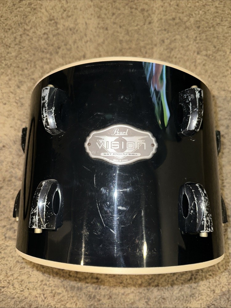 Pearl Vision SST Birch 12" Rack Tom Drum - Black Wrap