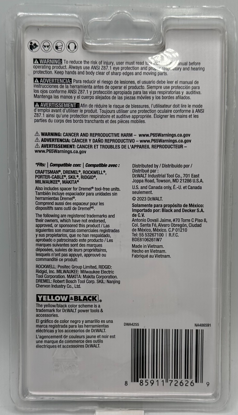 Dewalt DWA4255 Oscillating Blade 1-1/4" - New