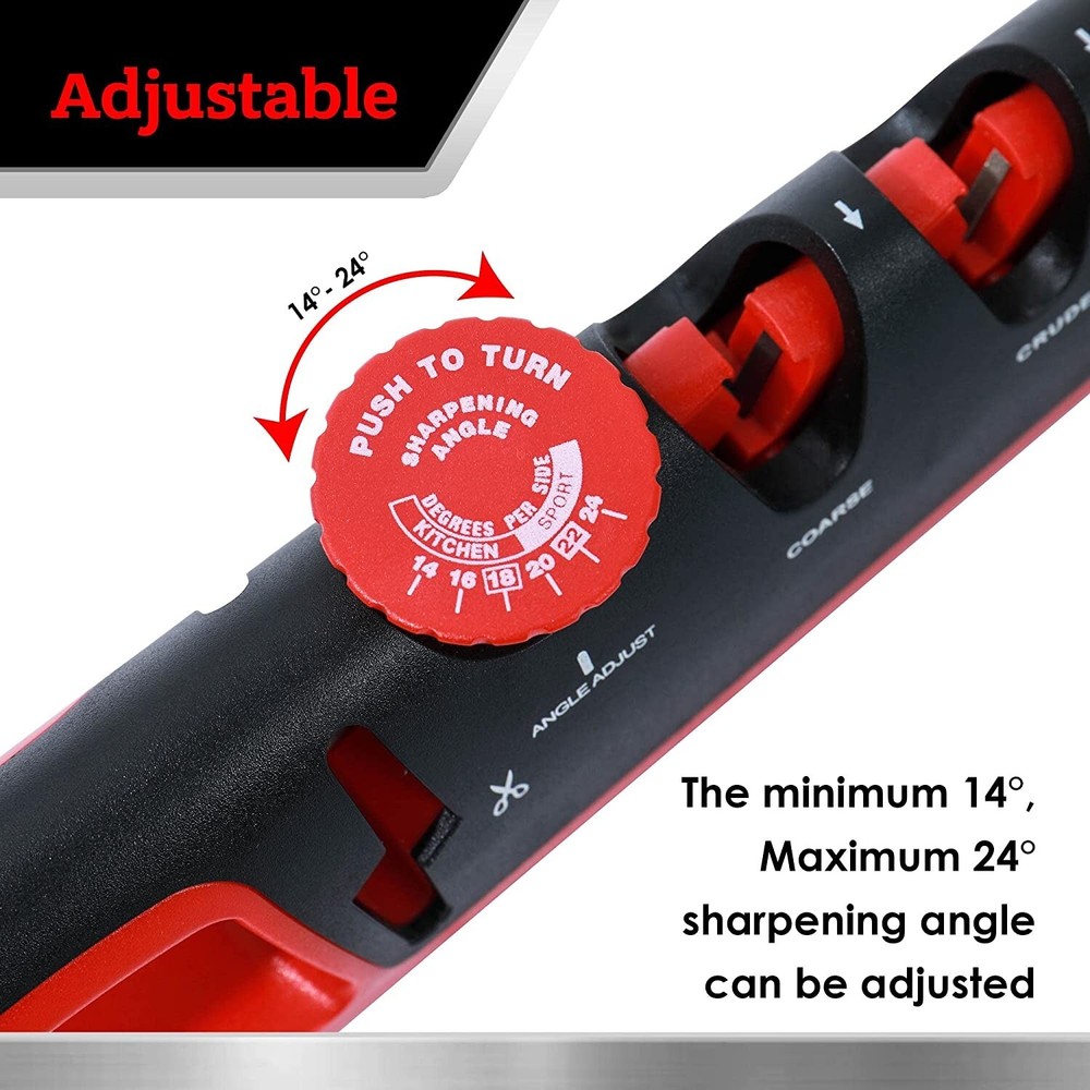 4 in 1 Knife Sharpener Professional Ceramic Tungsten Kitchen Sharpening System