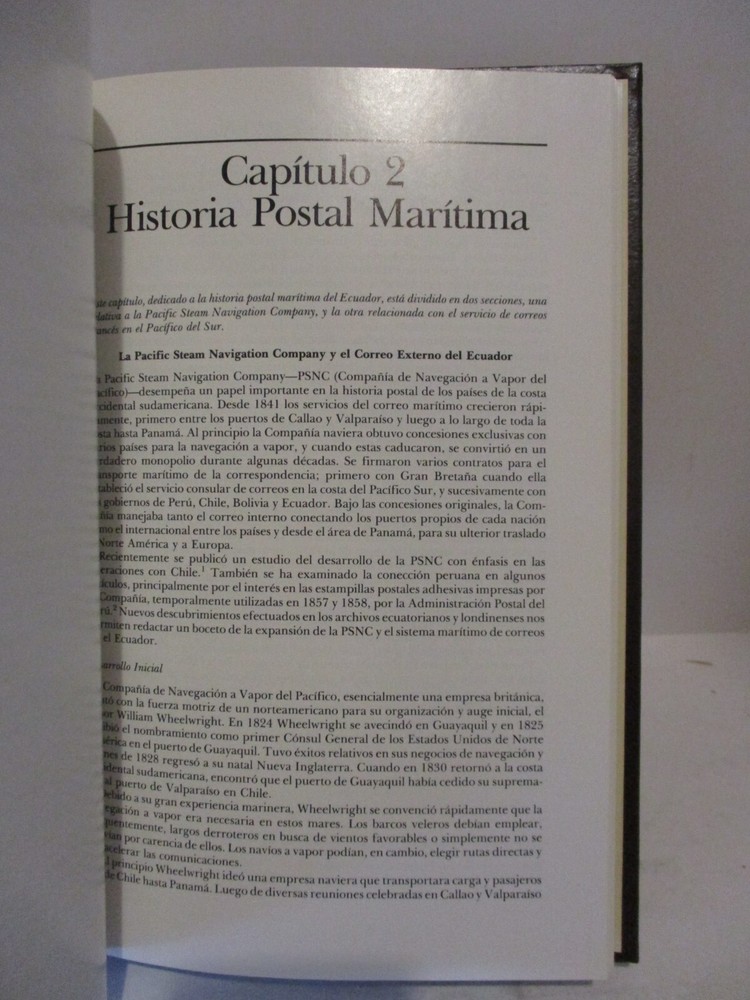 Ecuador Postal History and a Listing of Prephilatelic Postmarks Hardcover Book