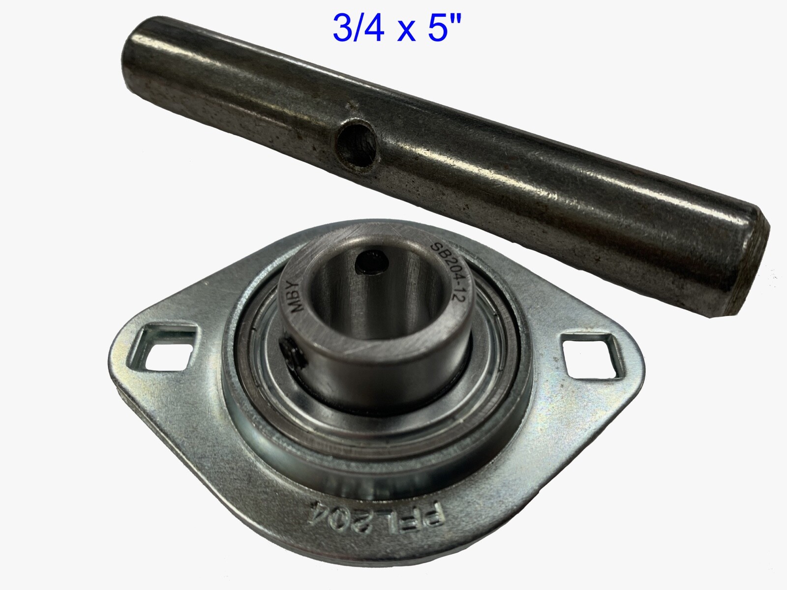 Dump Truck Tarp 3/4" roller flange bearing w/5" spool shaft P/N 145 & 11201