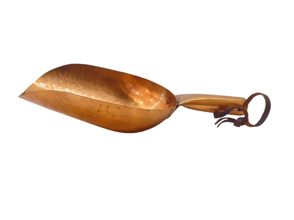 11” Large Hammered Copper Scoop