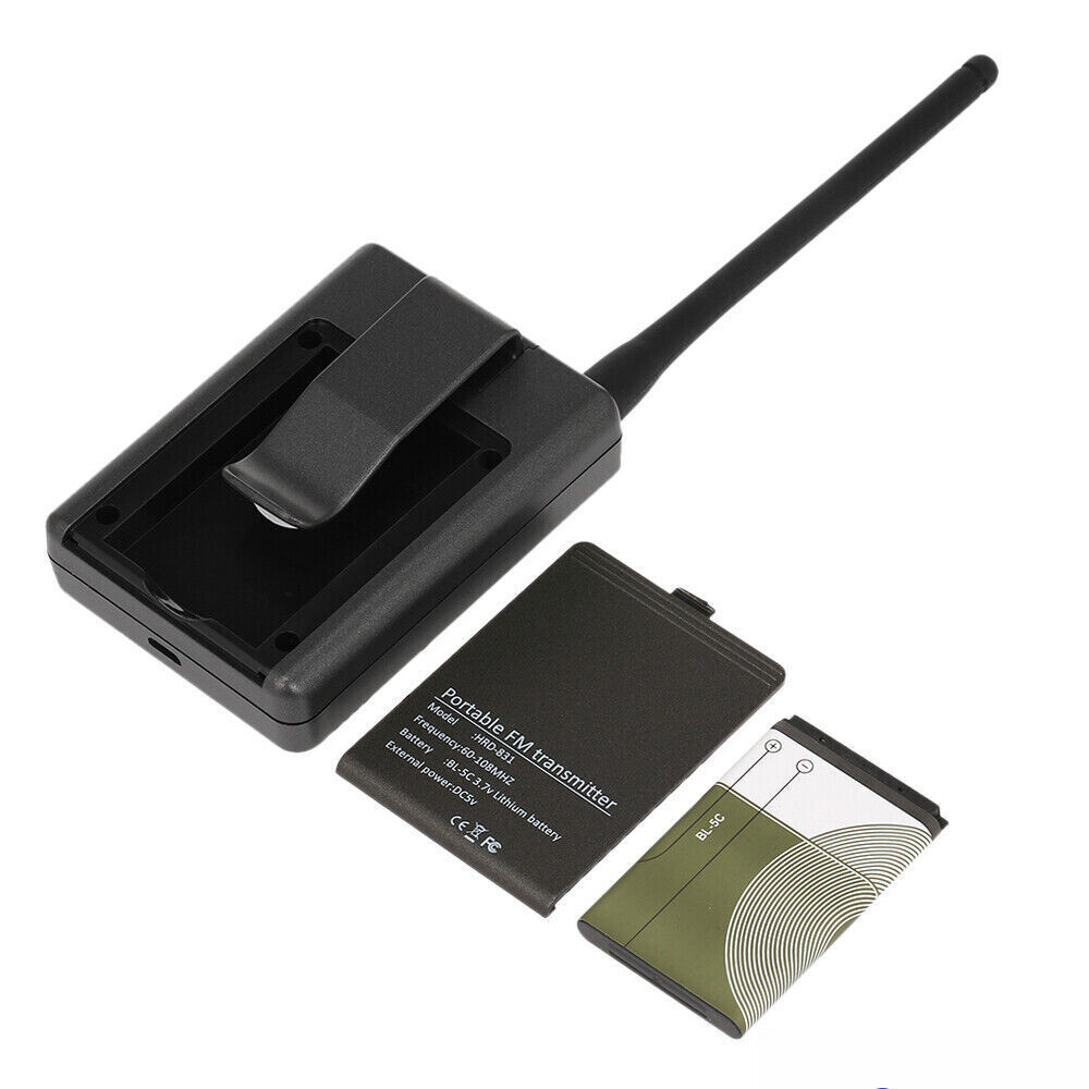 HDR-831 Digital FM Transmitter - Portable Stereo Mic 500M Range