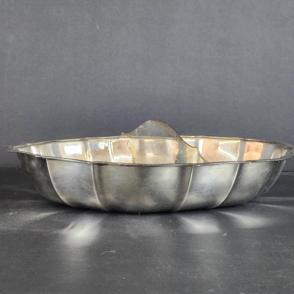 Vintage Silver Plated "Chippendale" Divided & Covered Vegetable Platter