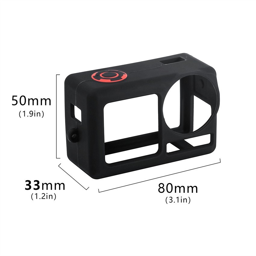 Action Camera Silicone Protective Case with Hand Strap For DJI Action 5 Pro