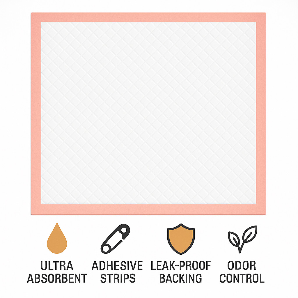 Metro Source 30x36 Disposable Underpads 100 Count | Incontinence Bed & Leakproof