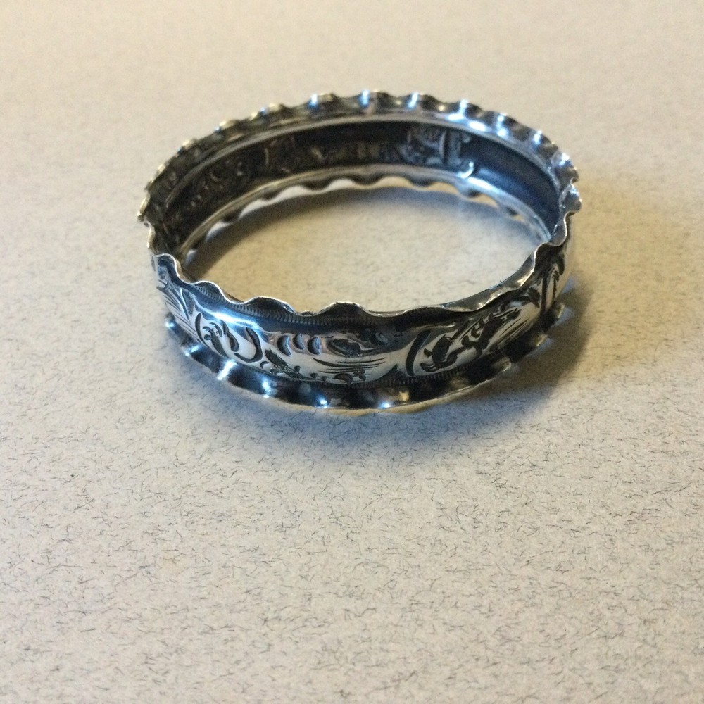 Solid Silver Napkin Ring Hallmarked Birmingham 1912