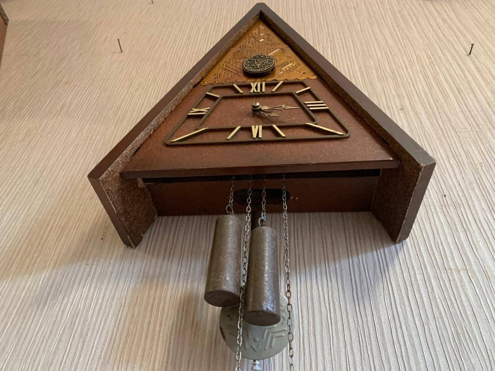 Soviet Vintage Cuckoo clock, USSR clock, Soviet working clock, Mechanical clock