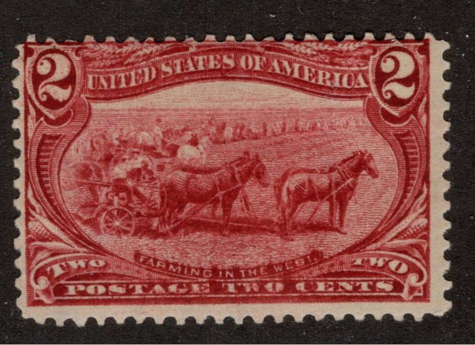 US Scott 286 Mint Hinged CV 22.50$