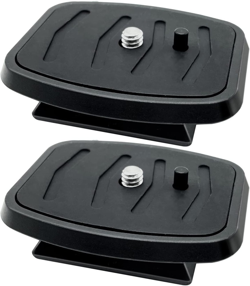 2 Pack 35 mm Tripod Quick Release Plate Camera Mount Adapter, QR Black