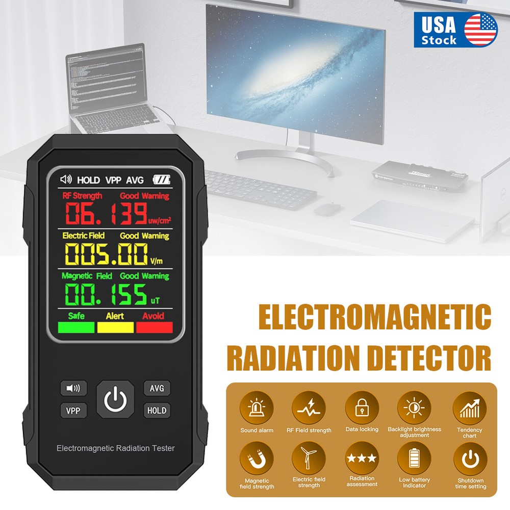 Electromagnetic Field Tester Digital Sensor Reader EMF Meter Radiation Detector