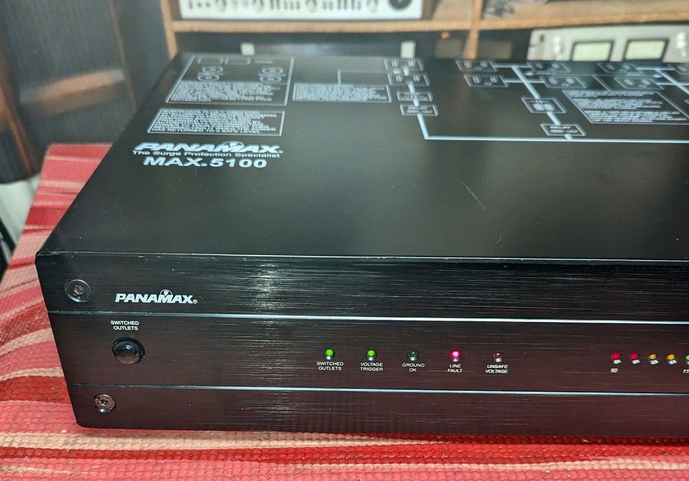 Panamax MAX-5100 surge protector with voltage display