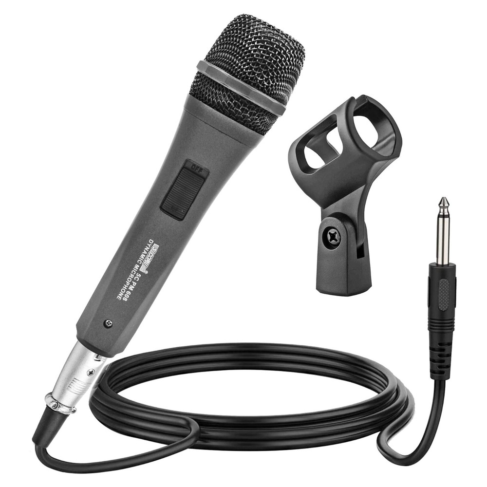 5Core XLR Microphone Dynamic Mic Karaoke Singing Studio Mics Handheld Microfono