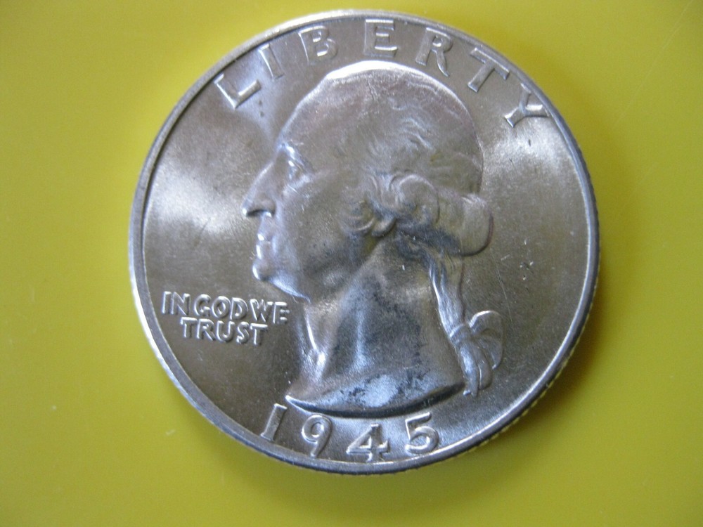1945 Washington Quarter Dollar CH/Gem BU