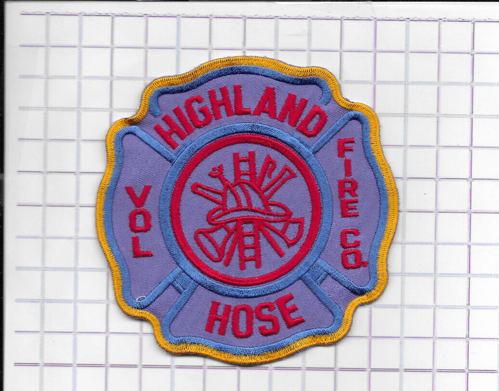 Fire Patch - HIGHLAND HOSE Purple/Yellow