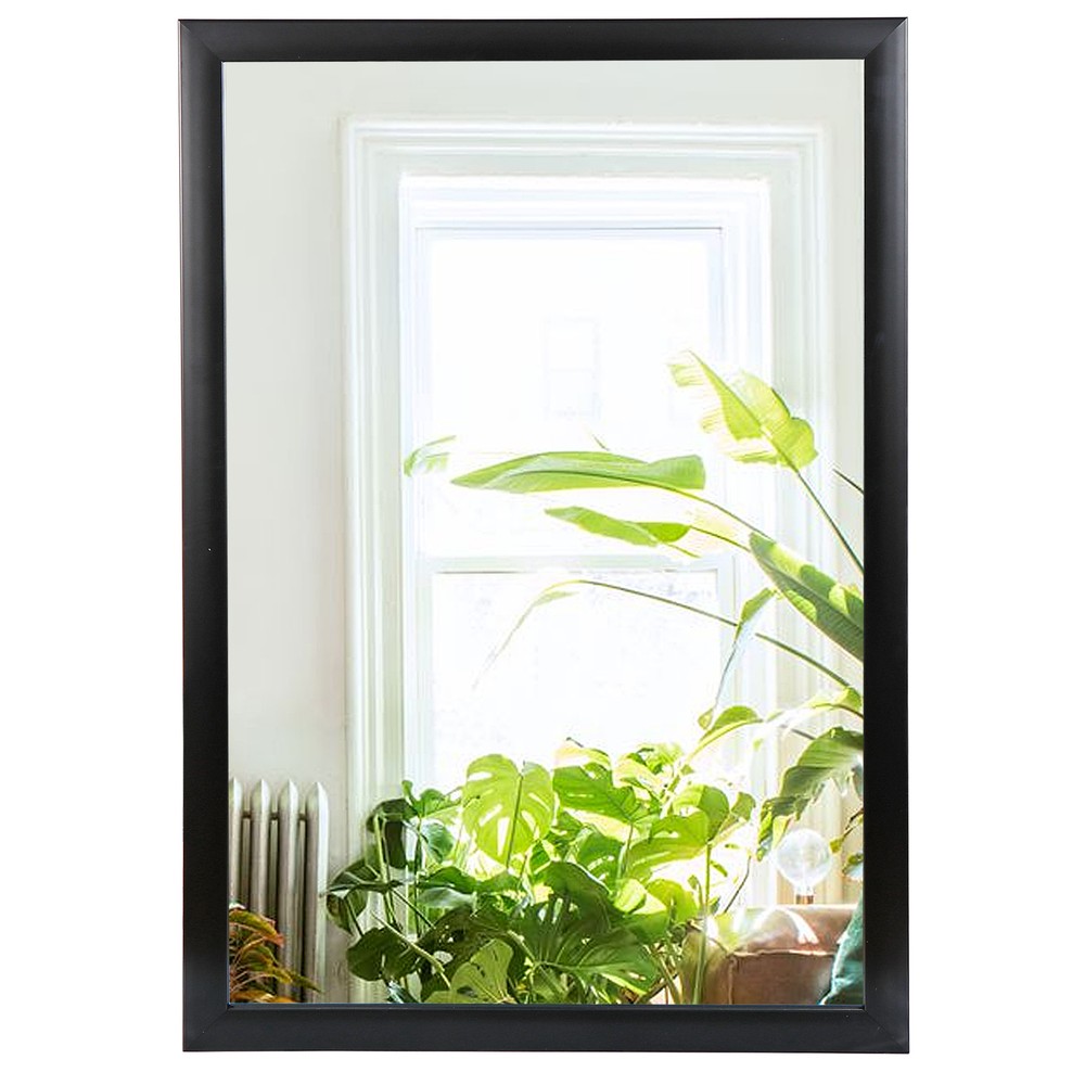 36" Rectangular Wall Mirror Makeup Mirror Bathroom Sturdy Metal Frame Home Decor