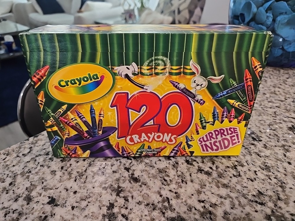 (2) NEW 2006 Crayola Crayons 48 Count Box Binney & Smith Red Sharpener And Box