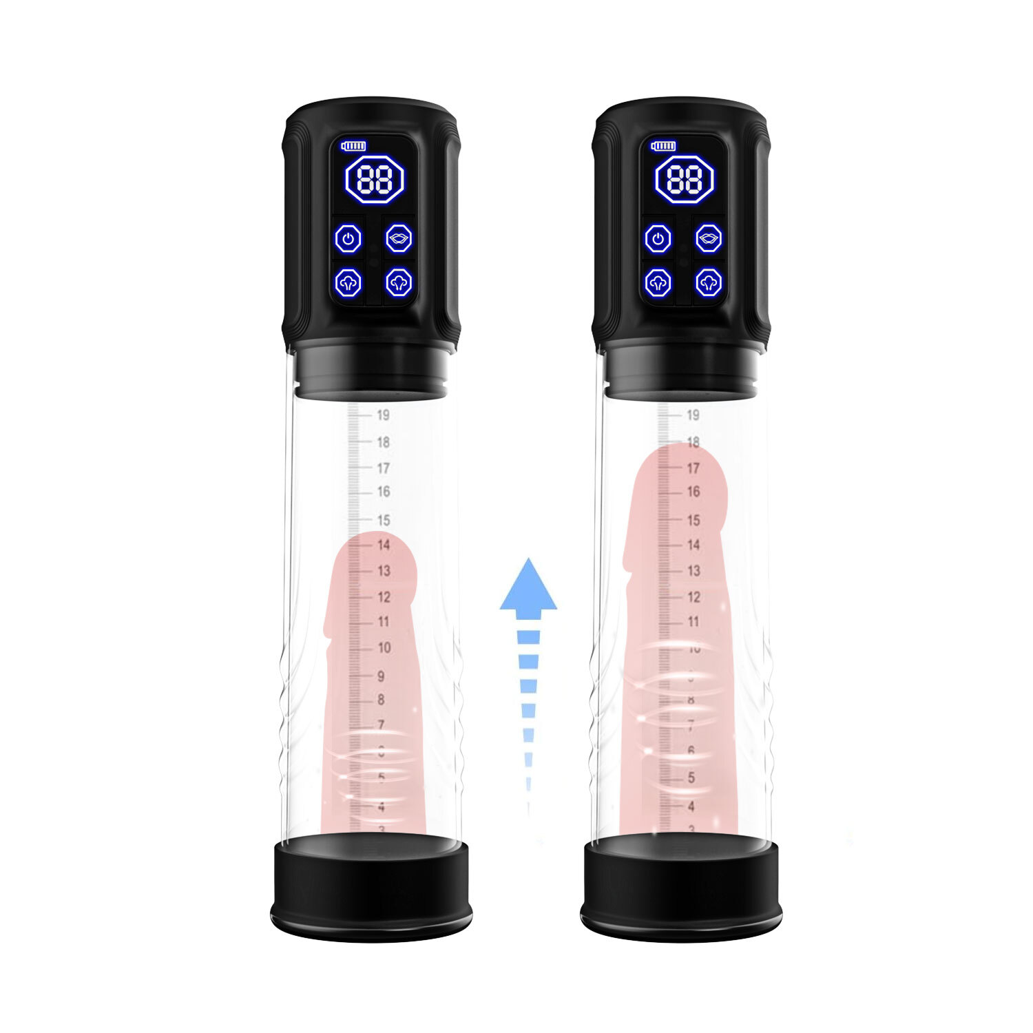 Vacuum Penis Pump for Male ED Enhancement Erectile Enlargement Penis Enlarger BG