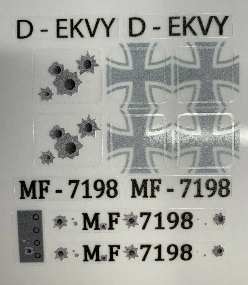 Custom Replacement Stickers for 7198 Fighter Plane Attack