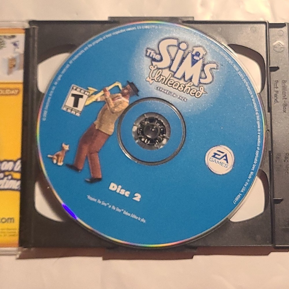 The Sims: Unleashed Expansion Pack (PC 2-Disc CD-ROM, 2002) CD