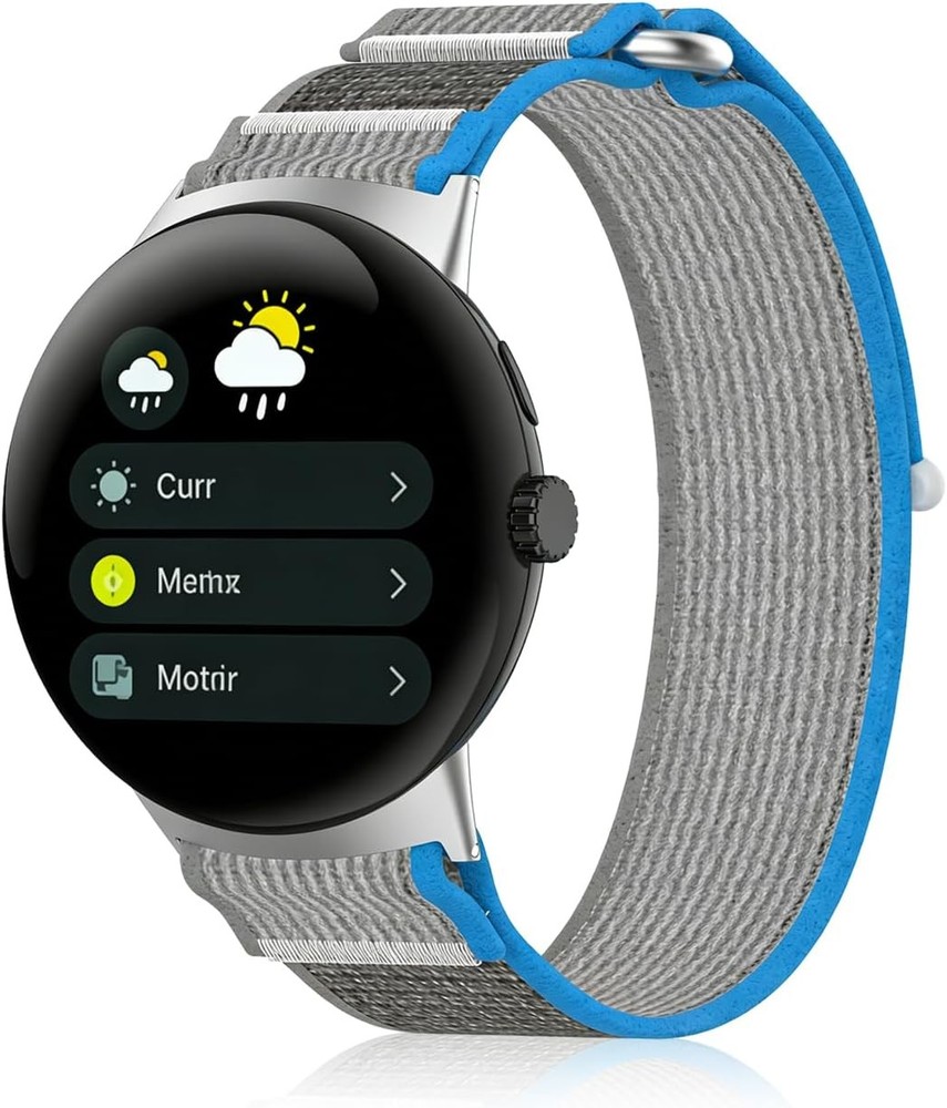 Soft Nylon Strap Compatible with Google Pixel Watch 41MM, BlueGray