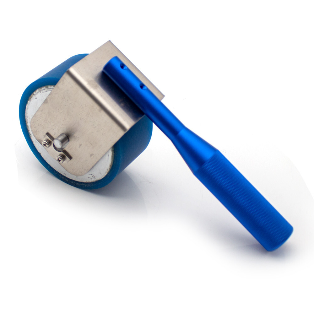 Manual Lapping Wheel Rubber Covered Roller 2Kg Hand Pushed Rubber Lapping Roller