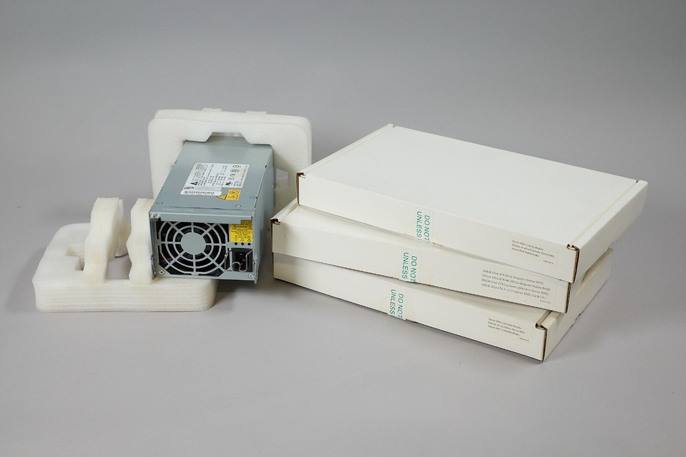 Apple X-Raid Kit includes,Power supply,Drive Module,Cooling Unit,RaidContlr