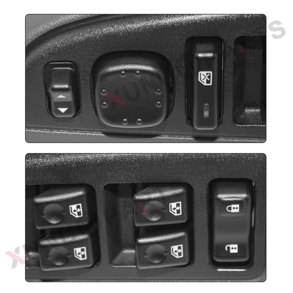 Front Driver Power Window Switch & Bezel Kit for 2004-2006 Chevy Silverado 1500