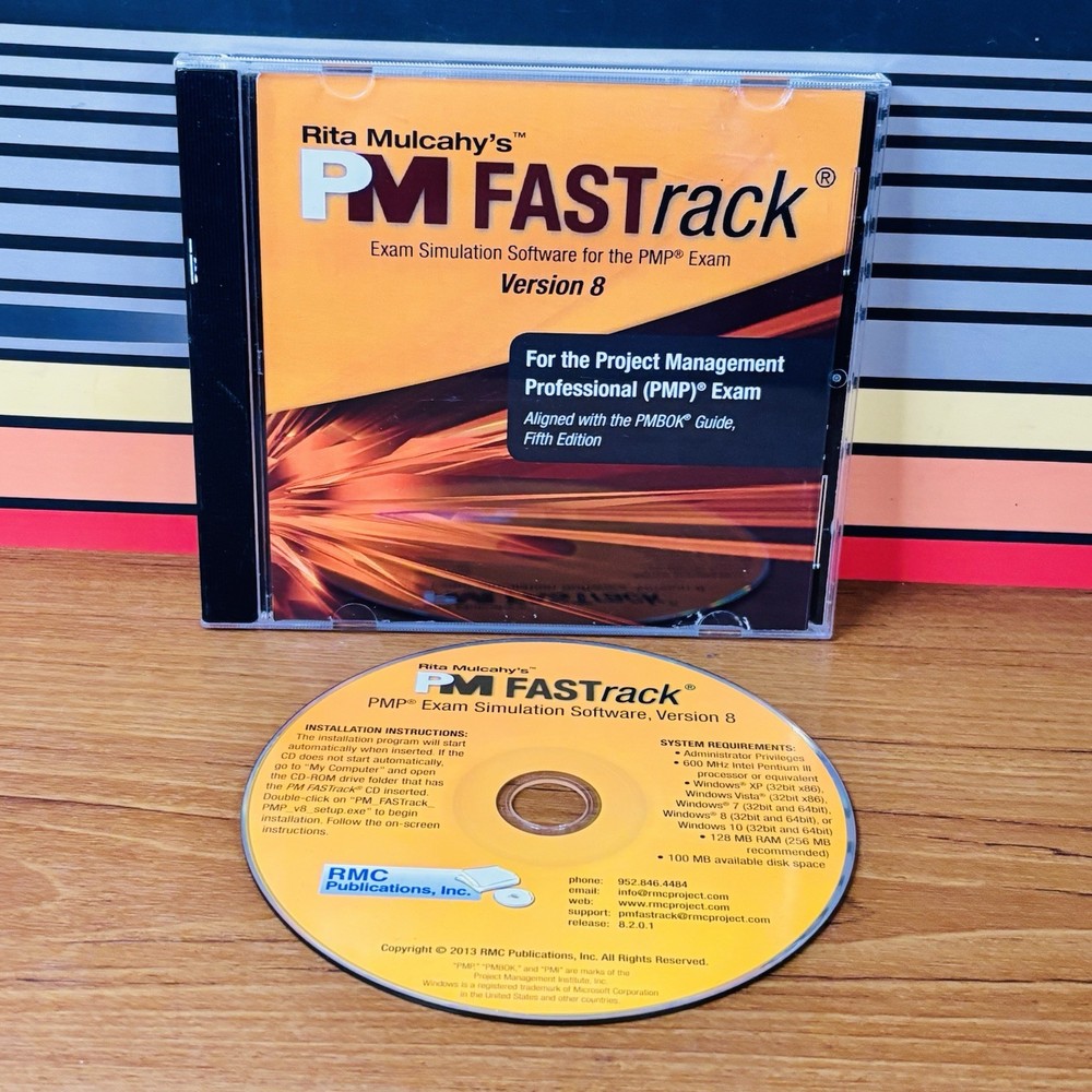 Rita Mulcahy PM Fastrack Exam Simulation Software PMP Exam: Version 8 PC CD