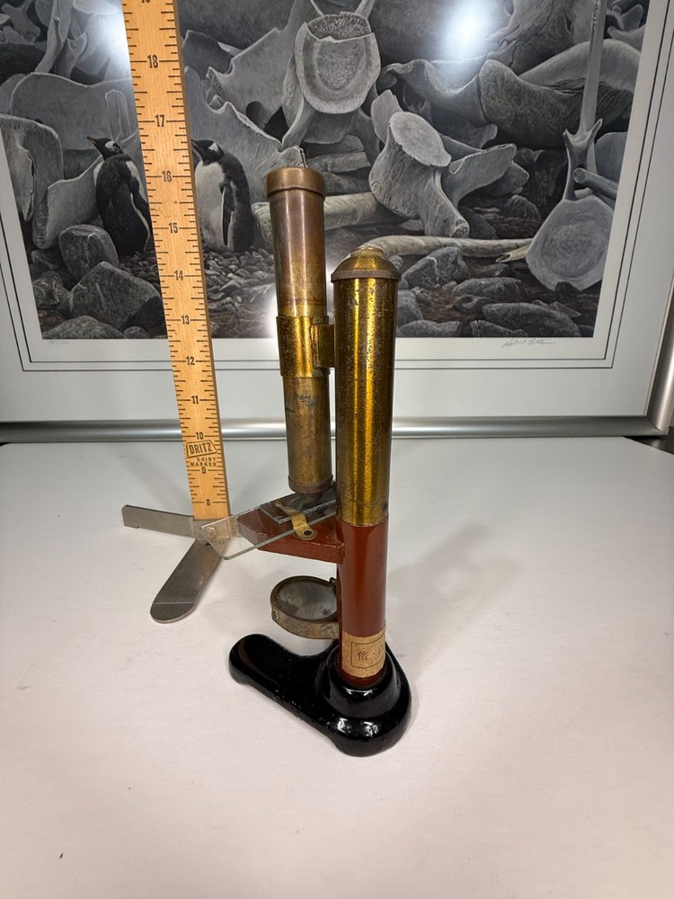 Pre 1900 Japanese 亚洲 Rare Microscope 显微镜 古董