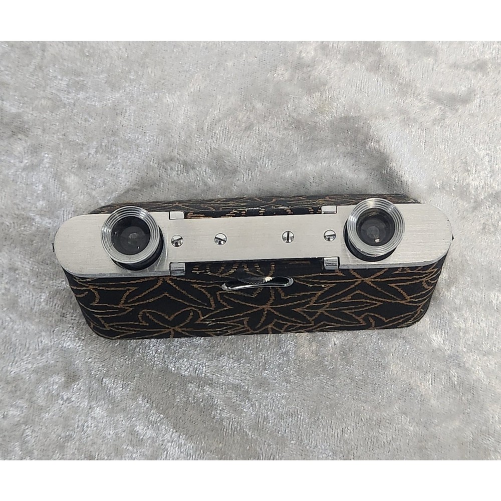 Vintage Licht Folding Black & Gold Opera Binoculars