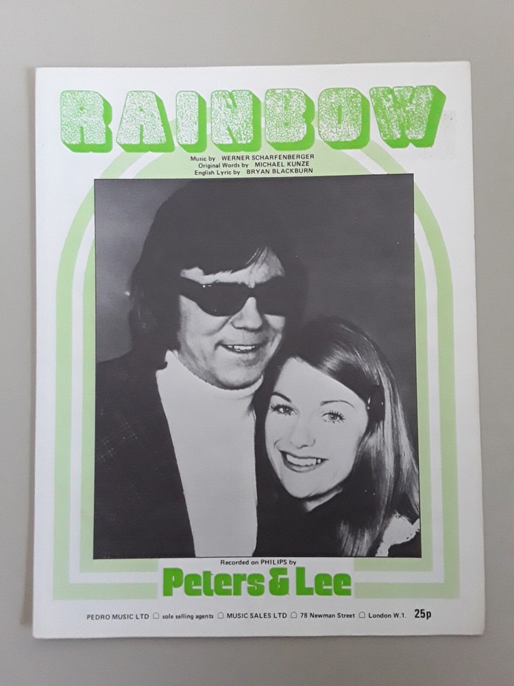 Peters & Lee   -  Rainbow   -  Sheet Music