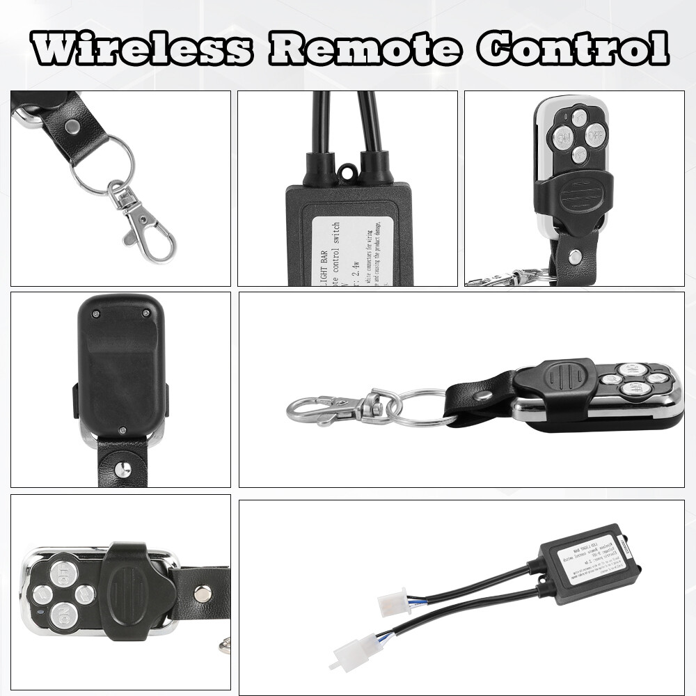 Wireless Remote Control ON/Off Switch Strobe For LED Work Light Bar Off Road ATV