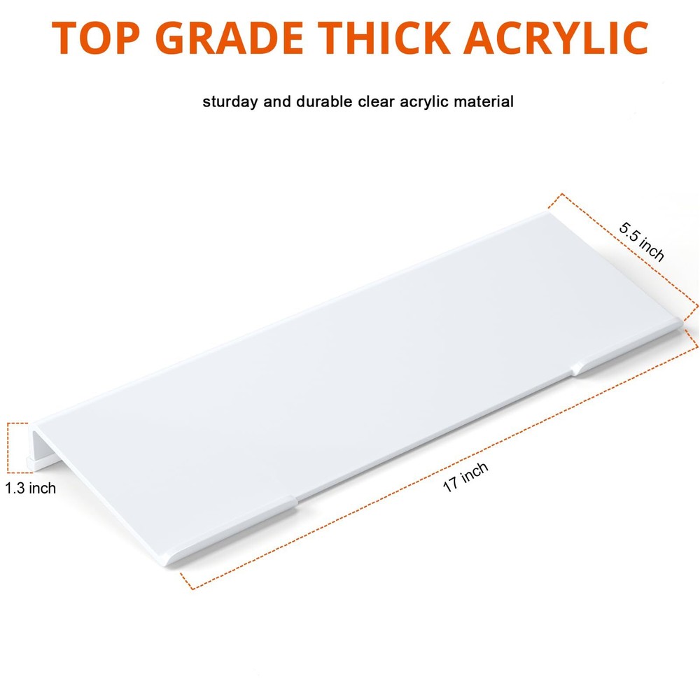 Acrylic Tilted Computer Keyboard Holder for Easy Ergonomic Typing Keyboard St...