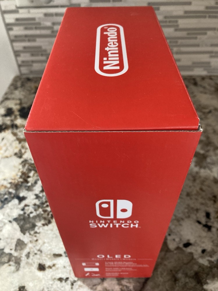 Nintendo Switch WHITE OLED EMPTY BOX w/ Cardboard Insert Tray Owners Manual US
