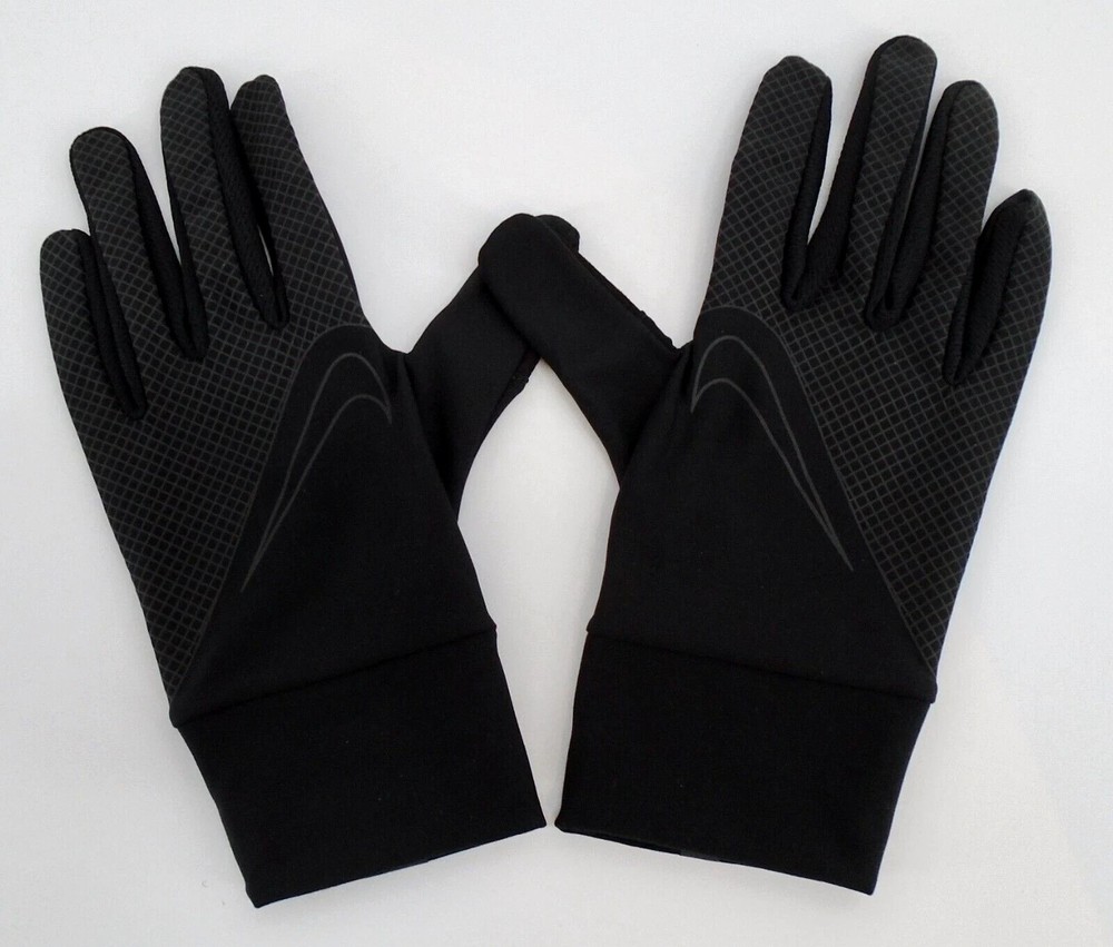Nike Lightweight Tech Running Gloves Women's Medium Black/Silver