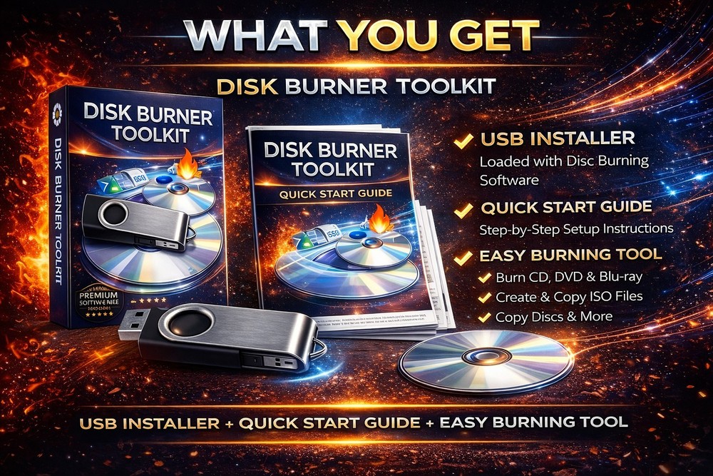 AnyBurn CD DVD ISO Burner USB Toolkit Setup Guide Disc Utility LIFETIME UPDATES