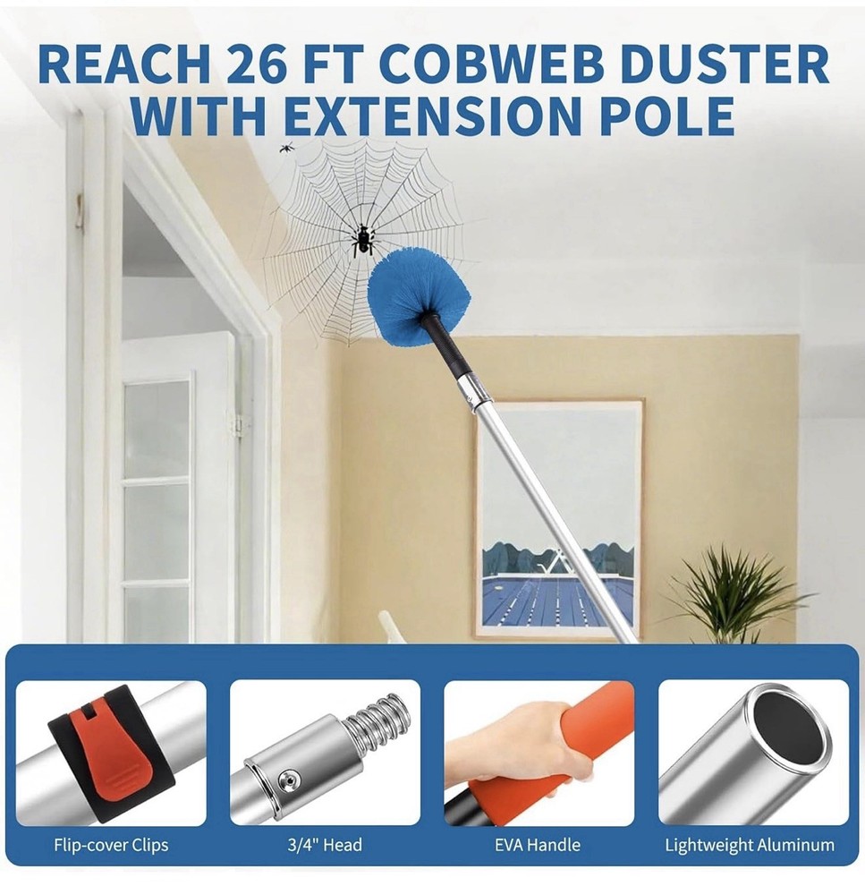 Cobweb Duster with Extension Pole