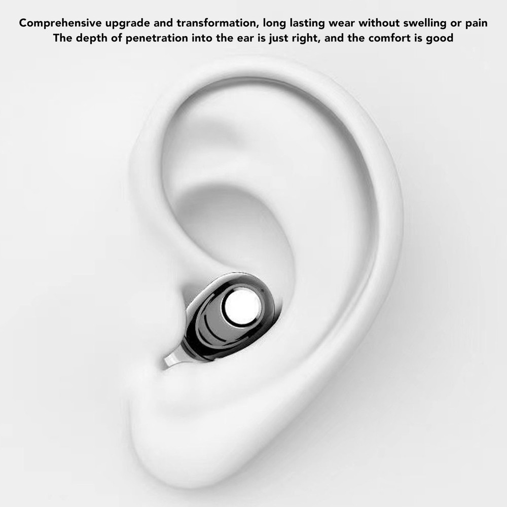 (Black)Single Wireless Earbud Mini Wireless CH