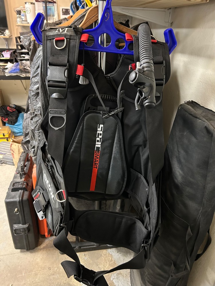 Seac Smart BCD, Size Medium, Drop Weight Pockets Black