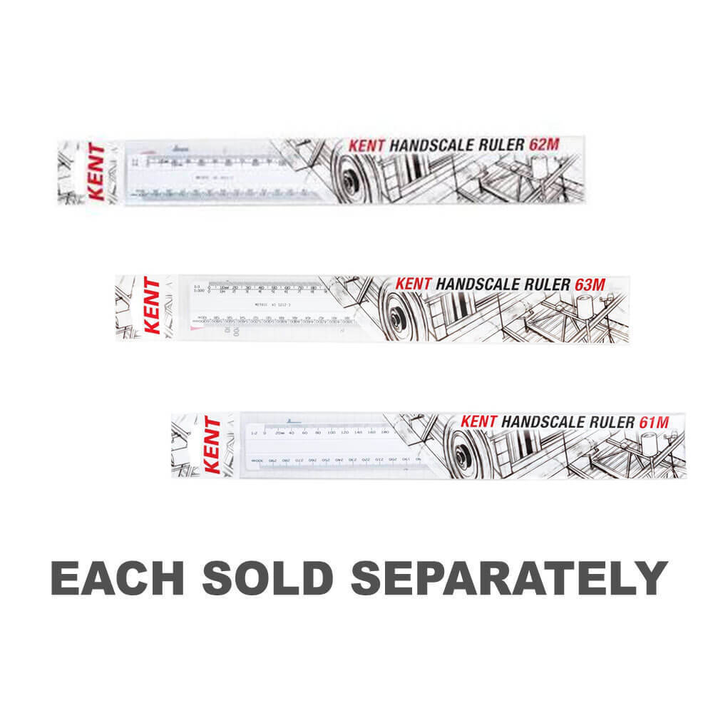 Drafting Measuring Specially Designed Kent Precision Doublesided Handscale Ruler