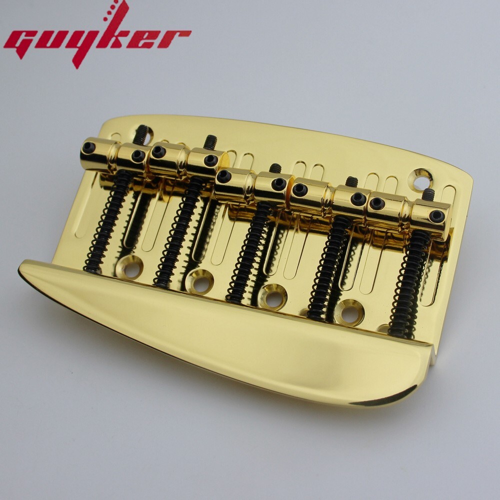 Gold 5 String Hard Tail Fixed Bass Brass Bridge