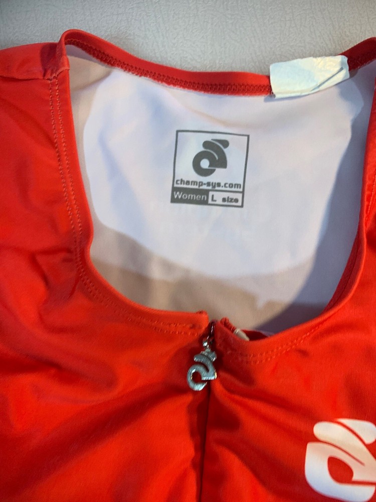 Champion System Womens Performance Link Tri Triathlon Top Large L (6545-3)