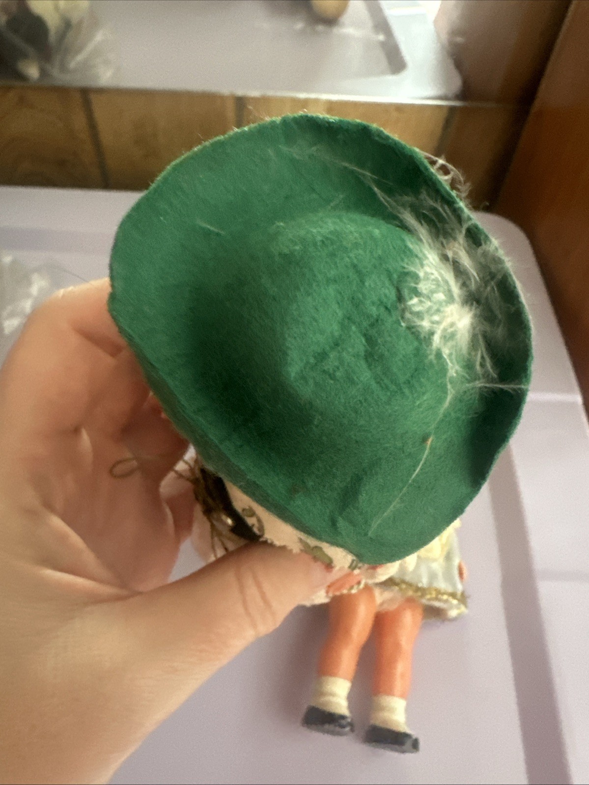 VINTAGE Germany Wind Up Dancing Dolls Celluloid One Without key Lot Of 2