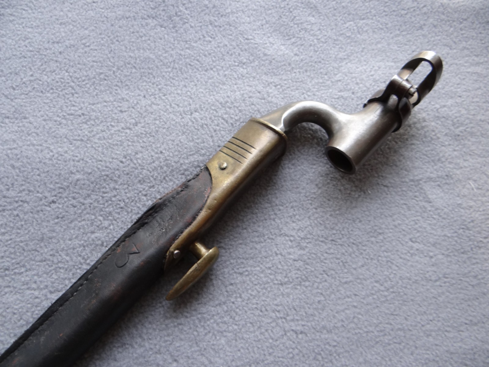 British 303 Caliber Martini Enfield M1895 Socket Bayonet and Scabbard
