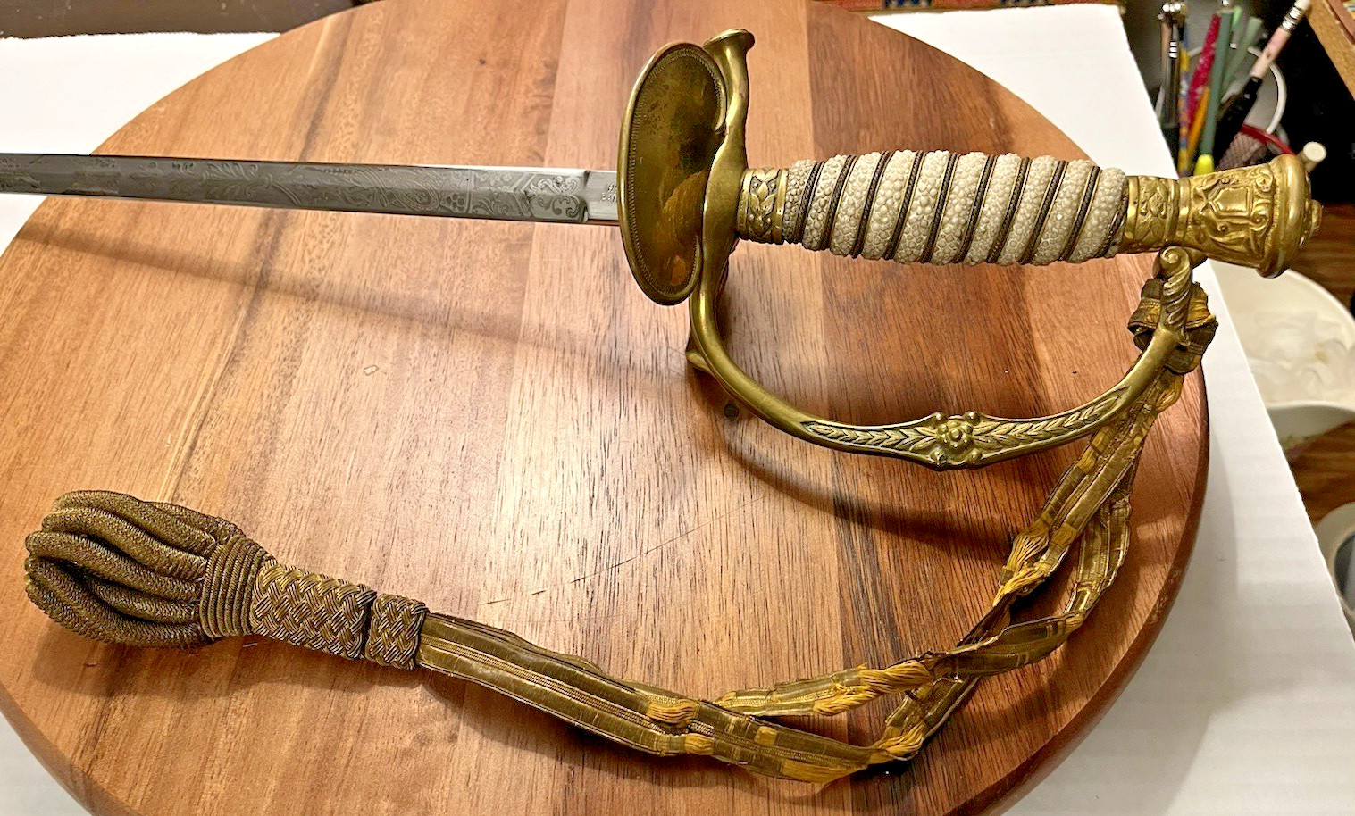 Horstmann Civil War Era Officer's Sword with Scabbard and Leather Sheath, NICE!