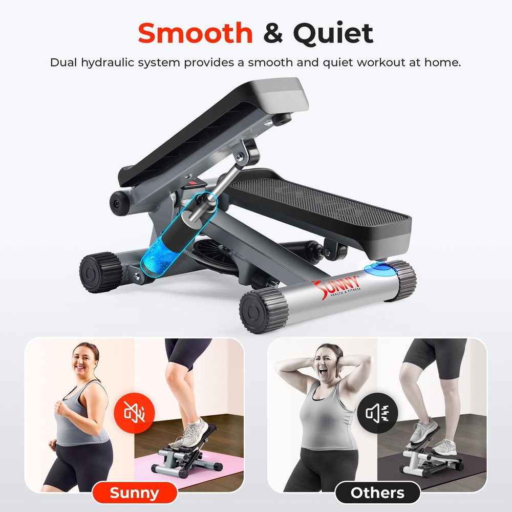 Mini Stepper for Exercise Stair Step Machine Resistance Band 300lb
