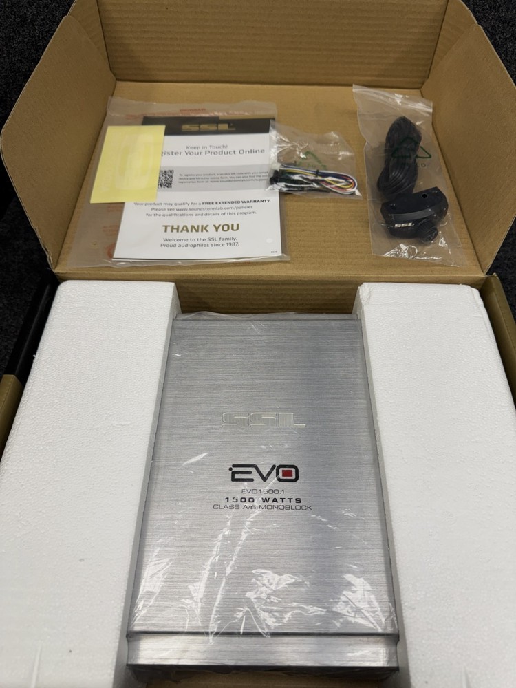 SSL EVO 1500.1 FULL RANGE CLASS A/B MONOBLOCK AMPLIFIER NEW-OPEN BOX/CLEARANCE.