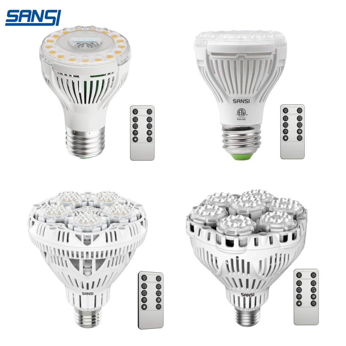 SANSI Dimmable Grow Light 5W 10W 30W 40W Full Spectrum Indoor Plants Grow Bulb