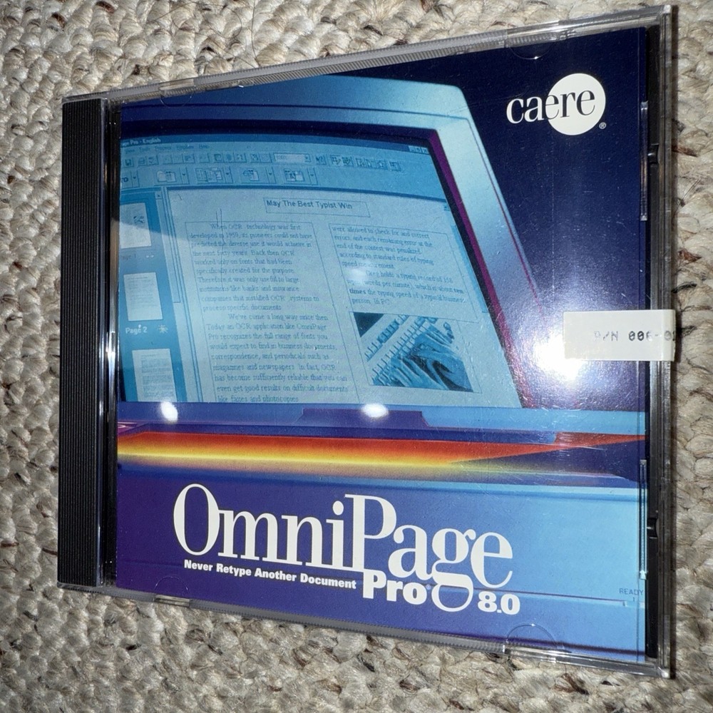 OmniPage Pro 8.0 CD-ROM for Windows
